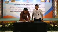 PT KAI  Daop 9 Jember lakukan penandatangan perjanjian kerjasama pengaman aset dengan BPN Jawa Timur (Istimewa)