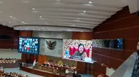 DPR RI menyetujui Peraturan Pemerintah Pengganti Undang-Undang atau Perppu Cipta Kerja menjadi undang-undang dalam Rapat Paripurna yang dipimpin Ketua DPR Puan Maharani, Selasa (21/3/2023). (Liputan6.com/Delvira Hutabarat)