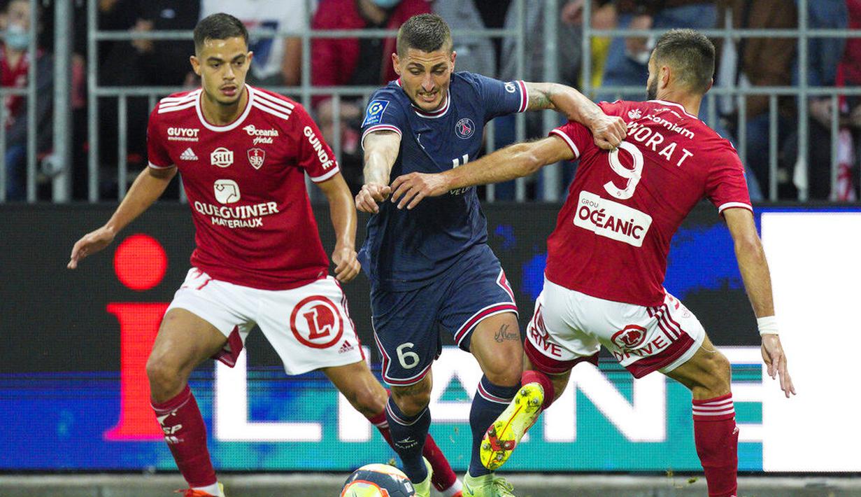 Pada laga kali ini PSG masih belum diperkuat oleh pemain anyar sekaligus megabintangnya, Lionel Messi. (Foto: AP/Daniel Cole)