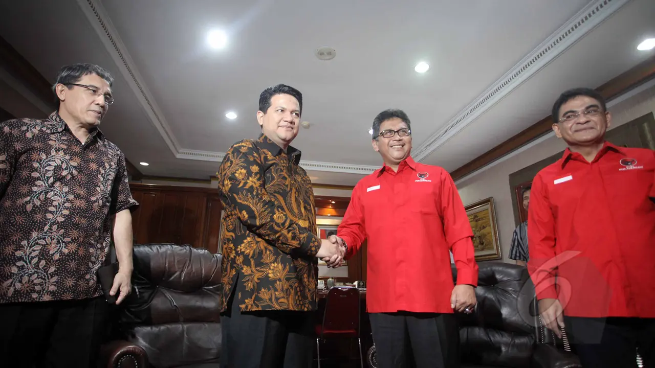 Dukung Pilkada Serentak, Sekjen PDIP Temui Ketua KPU
