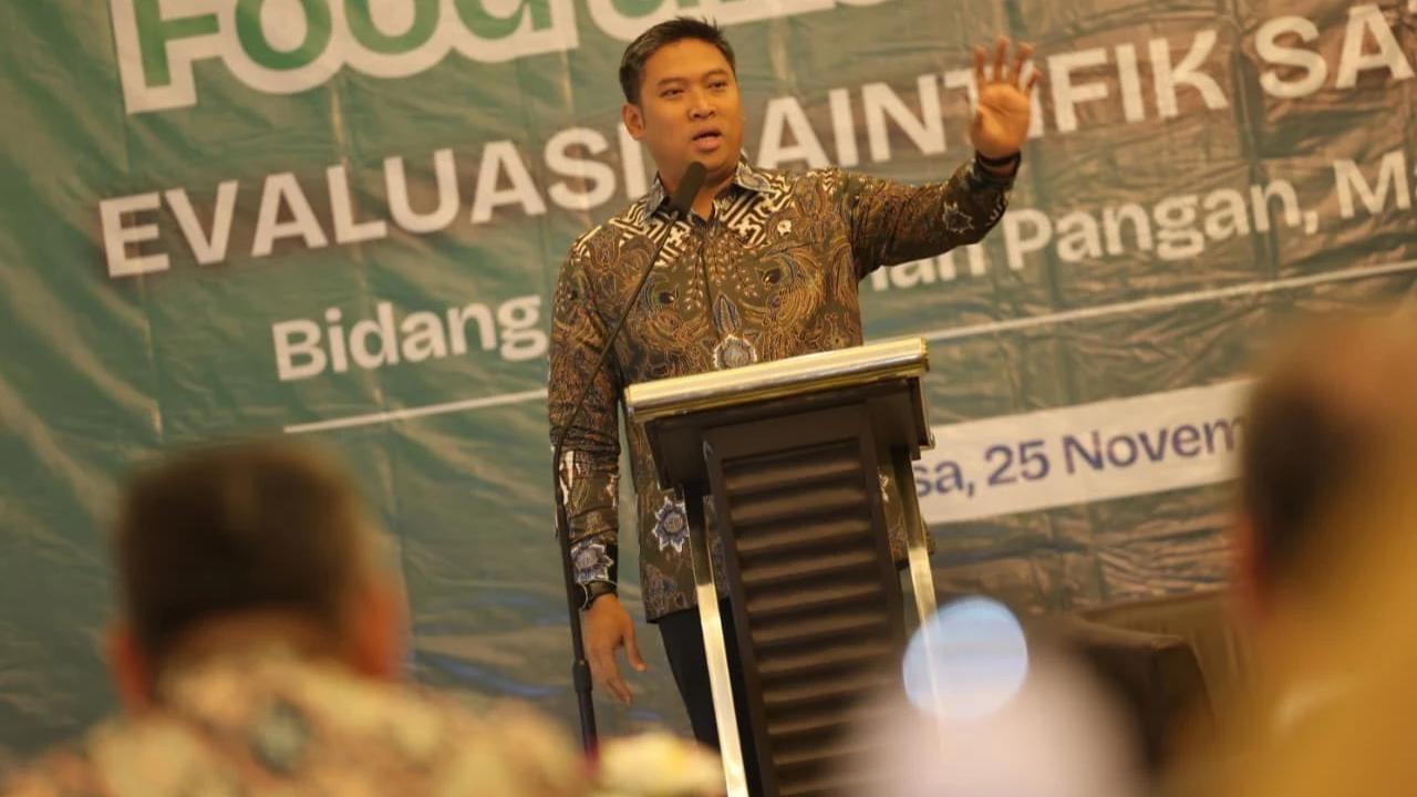 Wamentan Sudaryono saat acara Food Agriculture Summit ke-5 yang digelar Himpunan Alumni IPB di Bogor