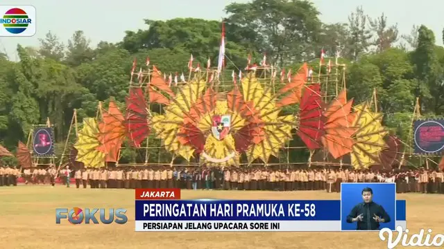 Sejak pagi mereka memantapkan diri untuk tampil dalam upacara nanti sore yang akan dihadiri Presiden Joko Widodo.