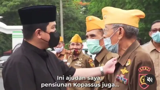Menteri BUMN Erick Thohir mengunggah secuplik video kunjungannya ke taman makam pahlawan di Ciceri, Banten