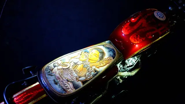 Motor Custom Kolaborasi 3 Artworker Indonesia (Ist)