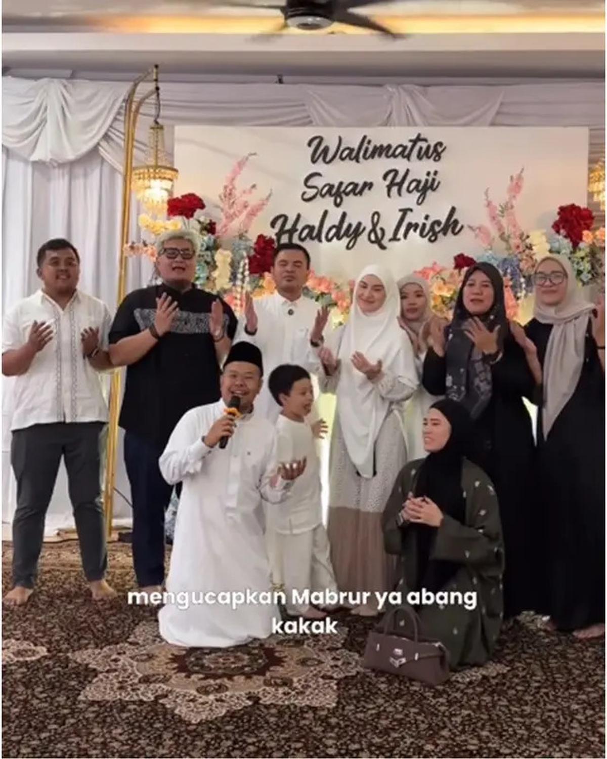 6 Momen Walimatus Safar Irish Bella dan Haldy Sabri Jelang Haji, Boyong Adik