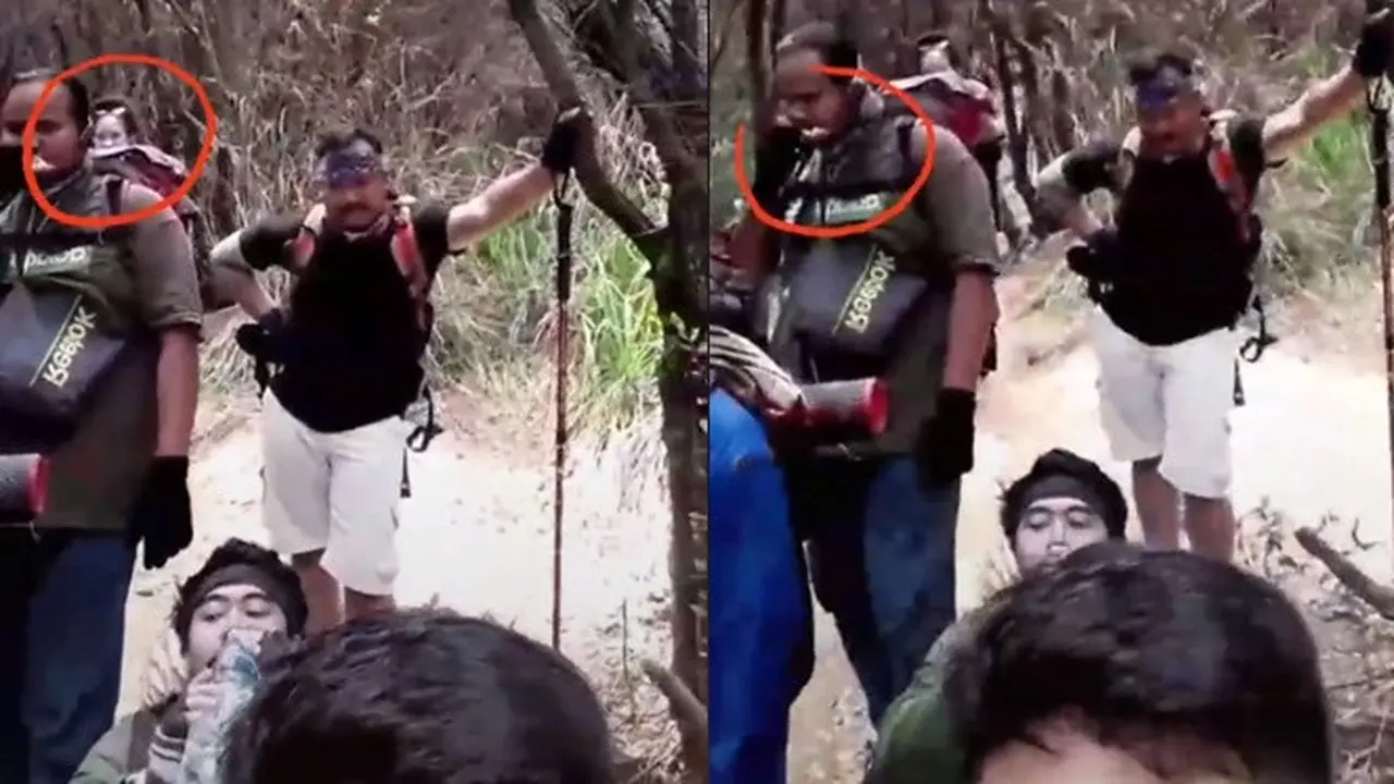 Rekam Video Naik Gunung, Pemuda Ini Kaget Ada Sosok Misterius Berwajah Pucat