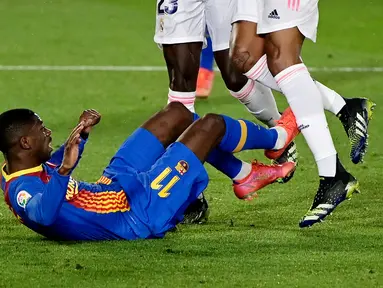 Ousmane Dembele - Penyerang Barcelona ini diperkirakan baru bisa merumput kembali pada bulan Oktober. Dembele mengalami cedera pada lututnya saat membela Perancis menghadapi Hungaria di ajang Euro 2020 lalu.