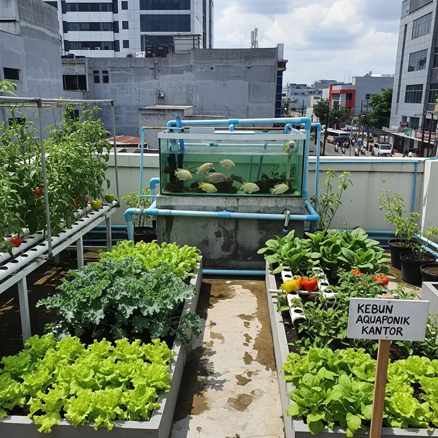 9 Ide Kebun Sayur di Rooftop Kantor untuk Kemandirian Pangan Karyawan, Solusi Hijau Produktif