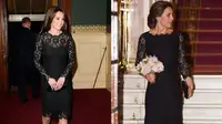 Gaun hitam transparan menjadi favorit Kate Middleton