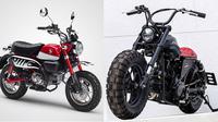 Perubahan motor kecil Honda Monkey menjadi bobber