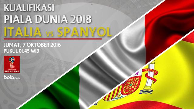 Kualifikasi Piala Dunia 2018_Italia Vs Spanyol (Bola.com/Adreanus Titus)