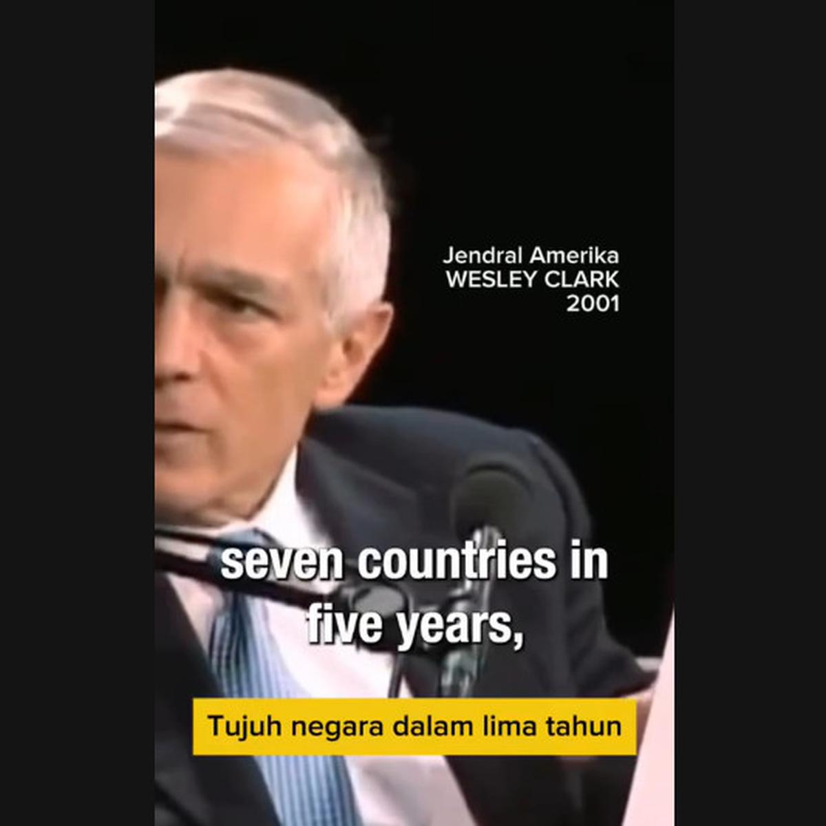 Ternyata Sejak 2001 AS Sudah Rencanakan Perang buat Tumbangkan 7 Musuh Israel