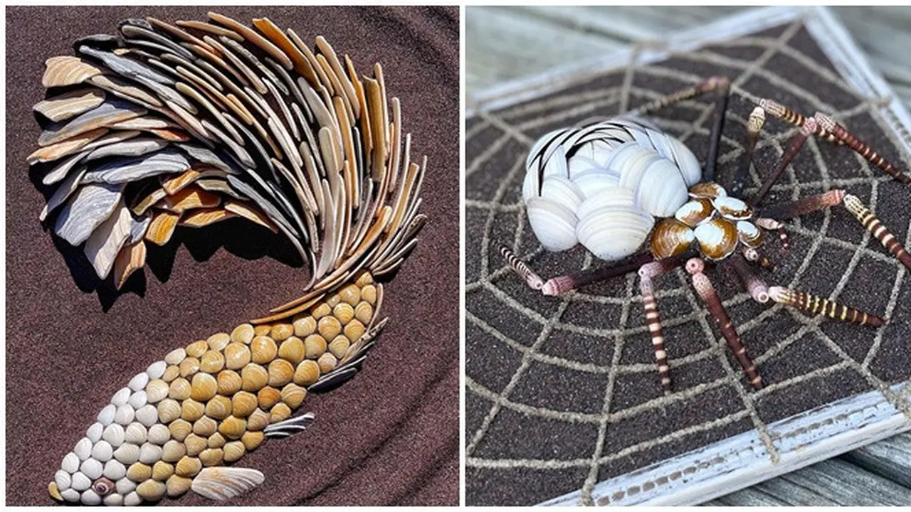 6 Kreasi Kerang Jadi Bentuk Hewan Ini Kreatif, Mirip dengan Potret Aslinya
