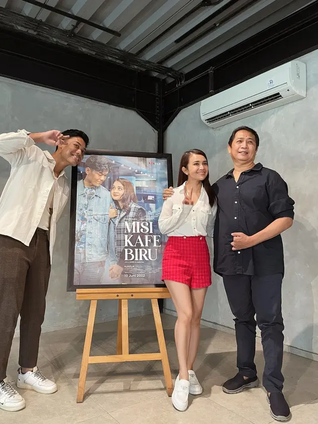 Michelle Ziudith, Raja Giannuca, dan Hanny R. Saputra. (Foto: Dok. Instagram @michelleziu)