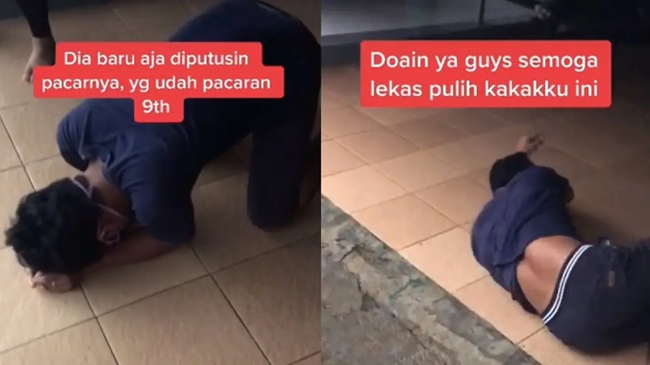 Diputusin Usai 9 Tahun Pacaran, Pria Ini Nangis Histeris di Depan Rumah
