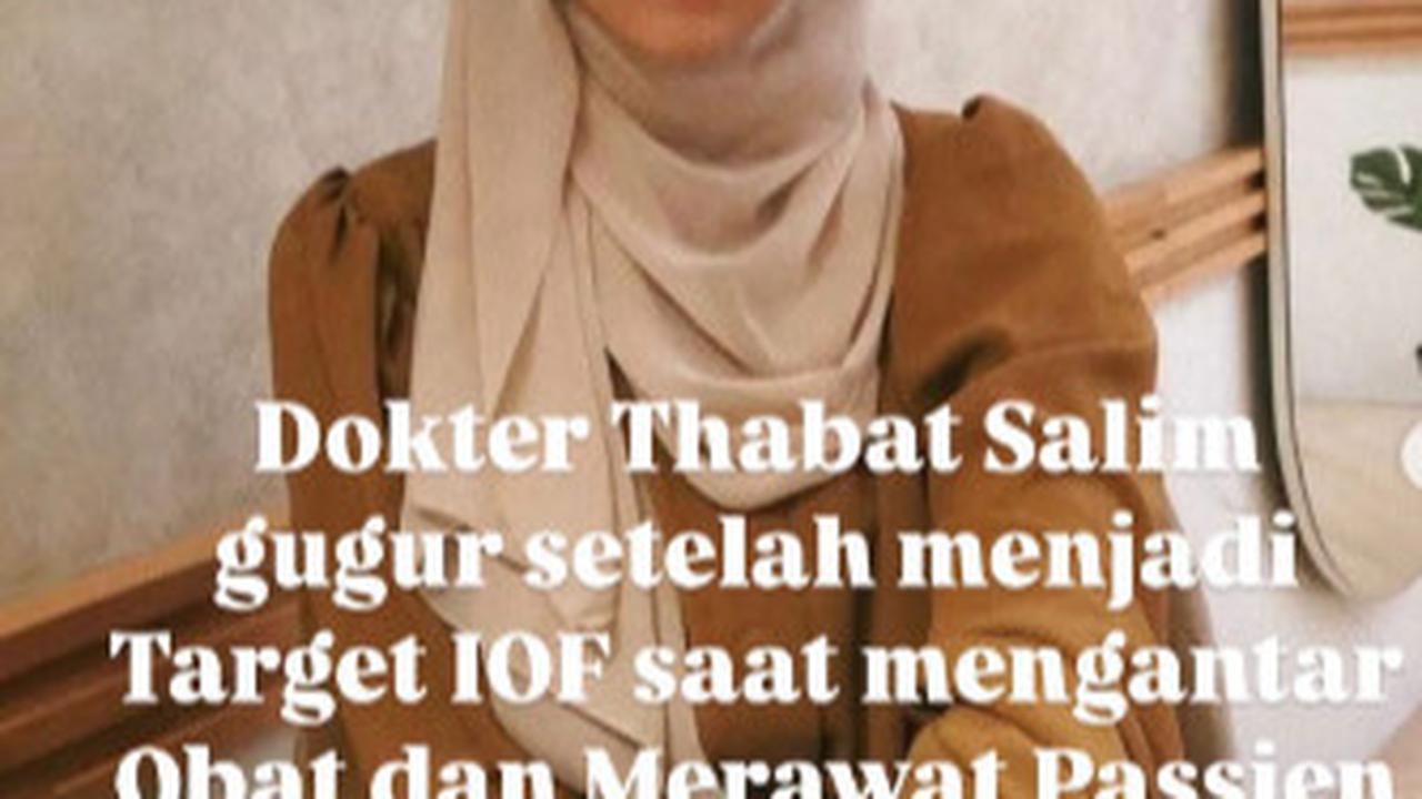 Sosok 'Bidadari' Dokter di Gaza Tewas Dibom