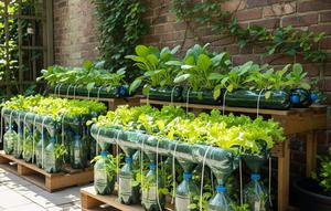 Sistem Hidroponik Wick Sederhana. Foto: Gemini