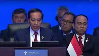 Presiden Republik Indonesia Joko Widodo (Jokowi) saat membuka&nbsp;KTT Negara-Negara Pulau dan Kepulauan atau Archipelagic and Island States (AIS) Forum&nbsp;pada Rabu (11/10/2023), di Bali Nusa Dua Conference Center, Kabupaten Badung, Provinsi Bali. (Dok. Tangkapan layar Sekretariat Presiden)