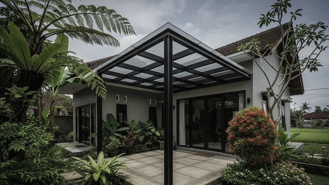 Desain Kanopi Minimalis untuk Rumah Desa agar Terlihat Modern