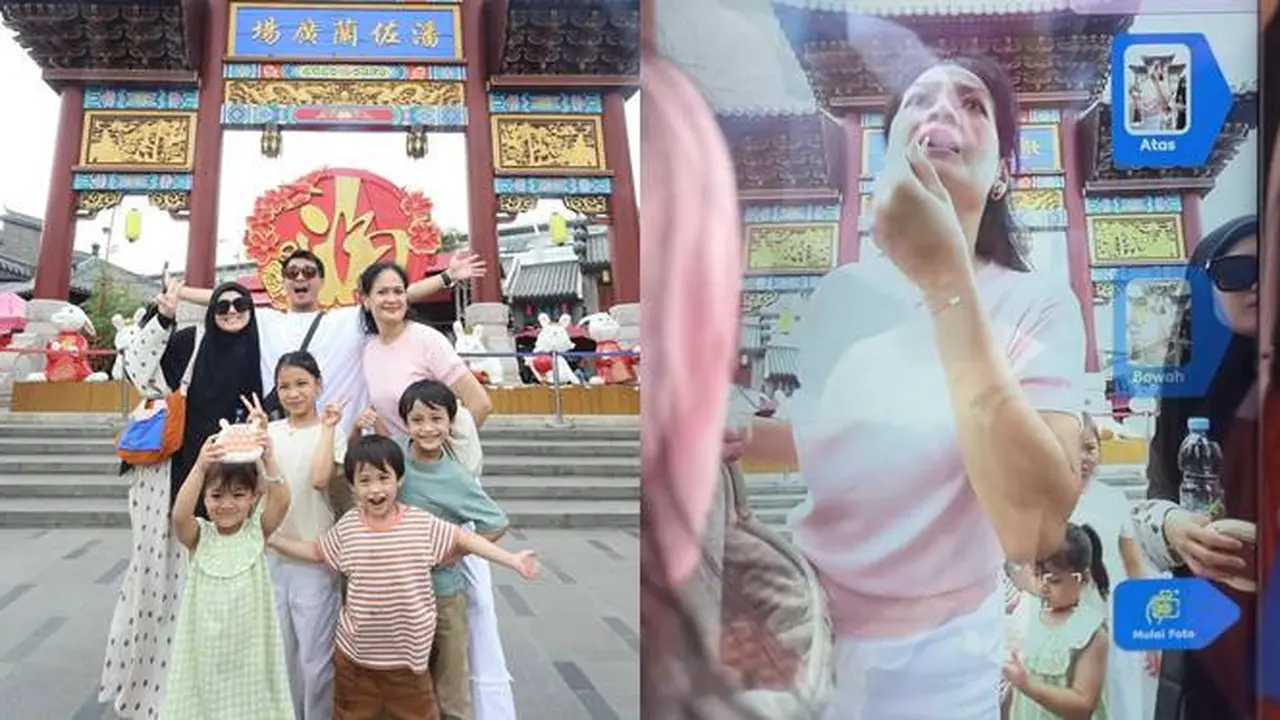Dipuji Awet Muda, Ini 7 Momen Donna Harun Jalan-Jalan Bersama 4 Cucunya