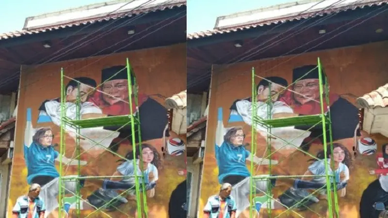 Mural Jokowi-Prabowo