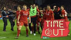 Liverpool lolos ke final Piala Liga Inggris setelah memetik kemenangan 6-5 atas Stoke City lewat drama adu penalti di Stadion Anfield dalam pertandingan leg kedua semifinal.