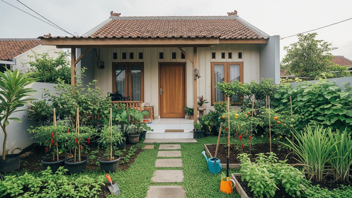 7 Contoh Rumah Kecil Sederhana untuk Ibu Rumah Tangga yang Suka Berkebun