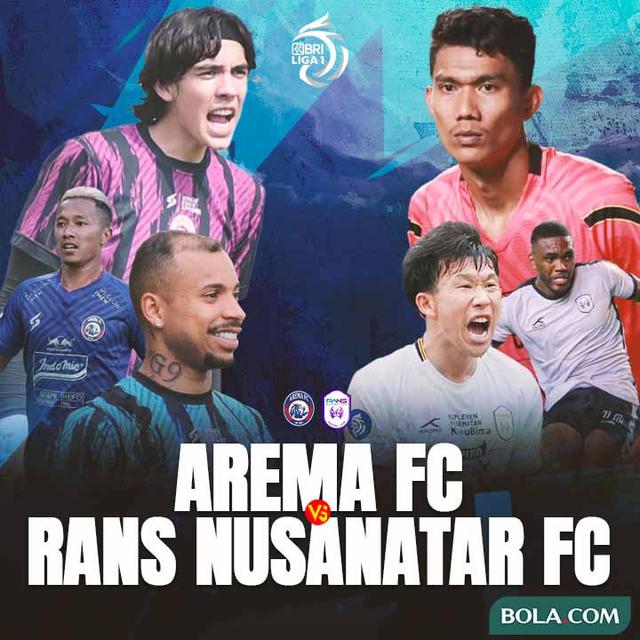 BRI Liga 1 - Duel Antarlini - Arema FC Vs RANS Nusantara FC