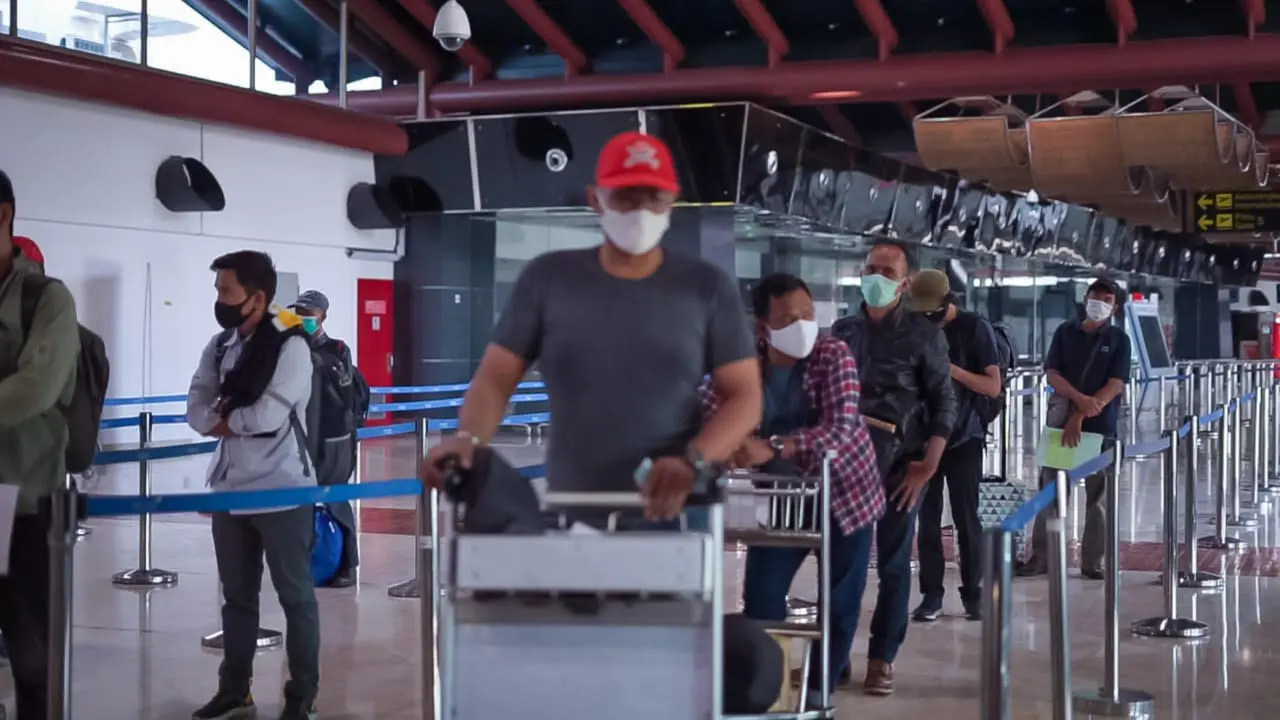 Penumpang di Bandara Soekarno Hatta. Dok AP II.
