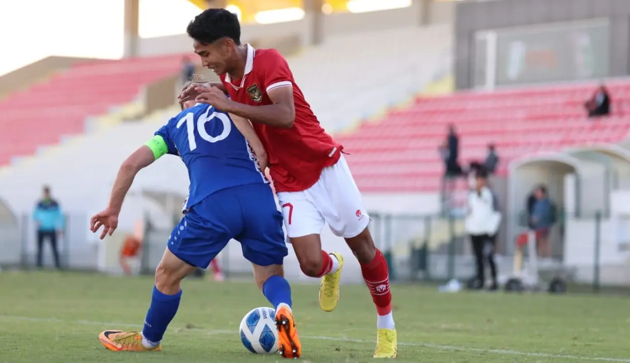 Tiga gol Timnas Indonesia U-20 masing-masing disumbangkan oleh Rabbani Tasnim, Muhammad Ferarri, dan Marselino Ferdinan. (Dokumentasi PSSI)