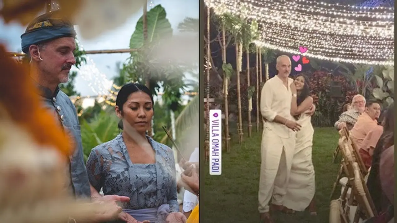 7 Momen Romantis Anggun C Sasmi dan Suami, Rayakan Ulang Tahun Pernikahan di Bali