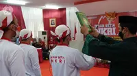 Sebanyak 34 orang narapidana terorisme berikrar setia kembali kepada NKRI, Selasa (9/11/2021). (dokumentasi Ditjen Pas)