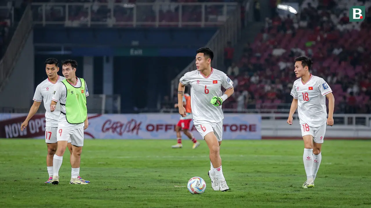 Vietnam pakai jersey pertandingan saat pemanasan di SUGBK