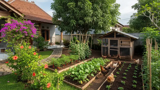 Cara Membuat Kebun Sayur yang Mendapat Pupuk Gratis dari Ternak/Gemini AI
