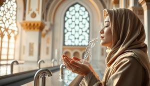 mimpi wudhu mau sholat ©Ilustrasi dibuat AI