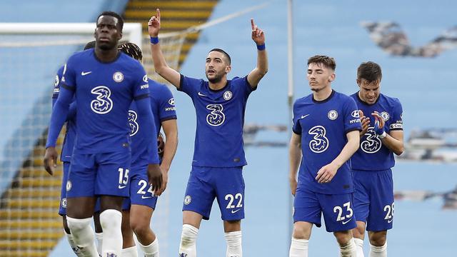 FOTO: Tekuk Manchester City 2-1, Chelsea Pastikan Perebutan Gelar Juara Liga Inggris Belum Berakhir - Hakim Ziyech; Tim Chelsea
