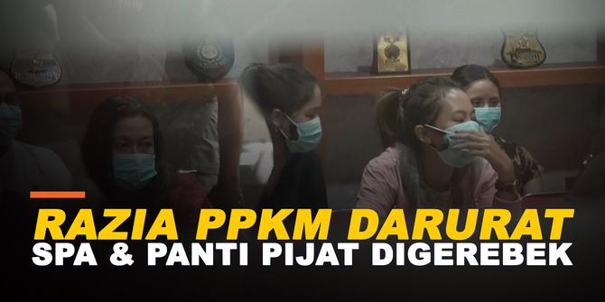 VIDEO: Tetap Beroperasi Selama PPKM Darurat, Spa dan Tempat Pijat Digerebek Polisi