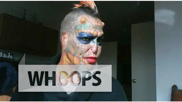 Transgender Ini Hilangkan Telinga dan Hidung Demi Jadi Seekor Naga