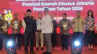 Komisi Penyiaran Indonesia Daerah (KPID) DKI Jakarta mendapatkan apresiasi dan penghargaan dari Komisi Pemilihan Umum (KPU) DKI Jakarta (Istimewa)