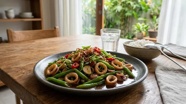 Resep Buncis Cumi Saus Tiram Gurih yang Anti Alot