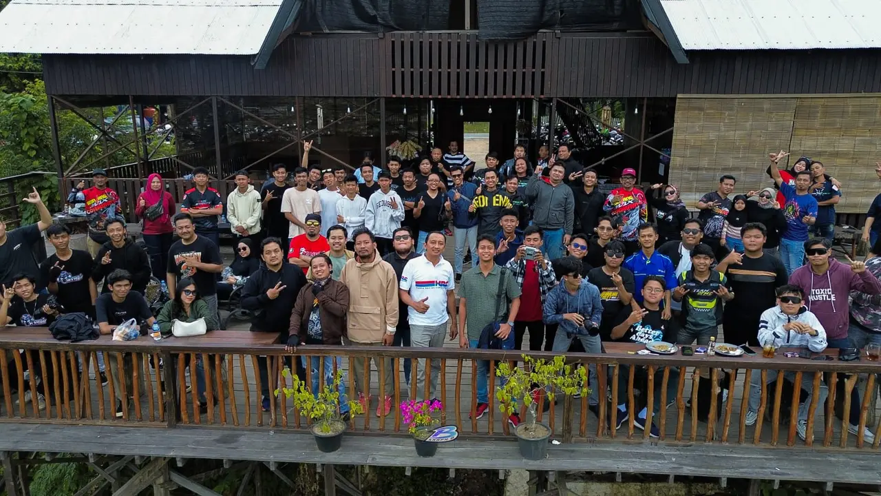 Sunmori Bikers di Taman Nasional Kutai. (Liputan6.com/ ist)