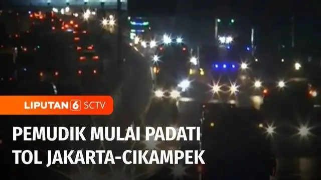 Arus tol mudik lebaran di ruas tol Cikampek, Jawa Barat, menuju ke Jawa Tengah dan Jawa Timur, pada Jumat malam tadi juga sudah mulai mengalami kepadatan. Kepadatan volume kendaraan juga sudah mulai nampak di ruas tol Palimanan Kanci, Kabupaten Cireb...