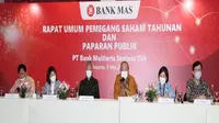 RUPST dan Paparan Publik PT Bank Multiarta Sentosa Tbk (MASB) atau disebut Bank MAS, Senin (9/5/2022) (Dok: Bank MAS)