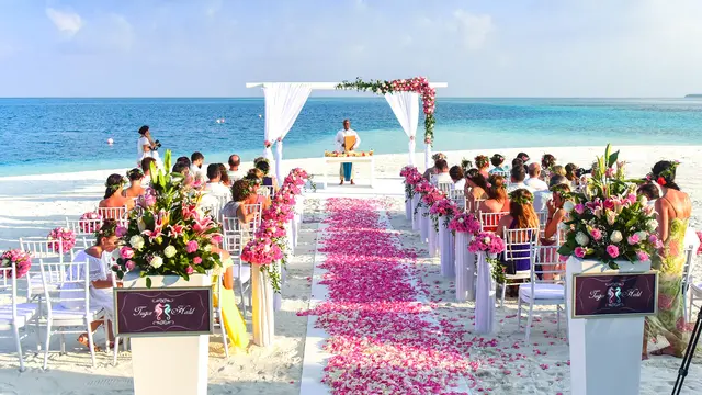 [Fimela] ilustrasi resepsi pernikahan