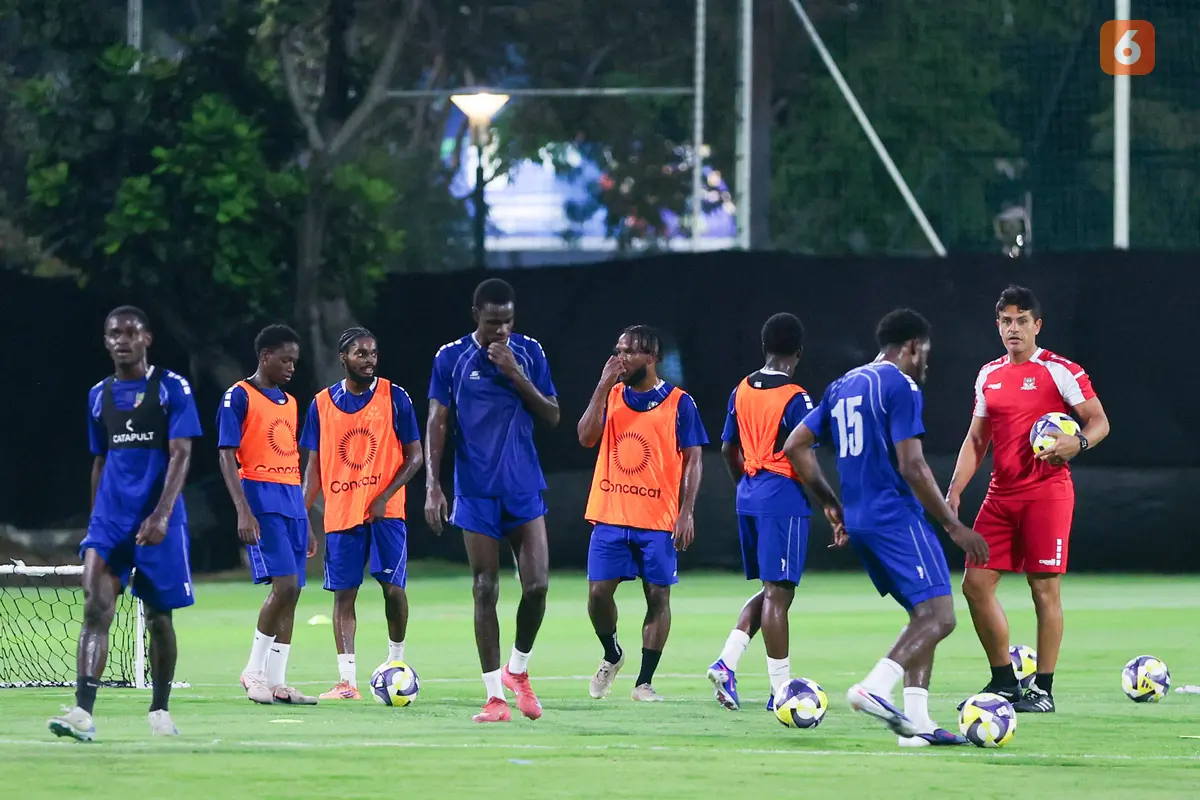 Foto: Mengintip Sesi Latihan Saint Kitts and Nevis Jelang Lawan Timnas Indonesia di FIFA Series 2026