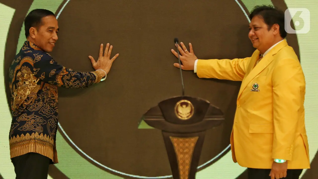 Jokowi - Ma'ruf Amin Hadiri HUT ke-55 Partai Golkar