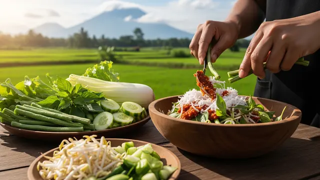 Resep Trancam Sayur Segar Khas Jawa. Foto: AI Generated