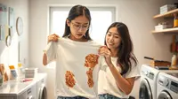 cara menghilangkan noda cat yang sudah kering di baju ©Ilustrasi dibuat AI