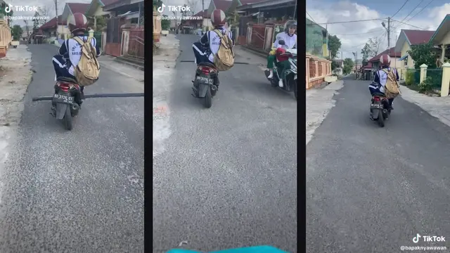 Tak Peduli Rangka Motornya Patah, Pria Ini Tetap Asyik Berkendara ...
