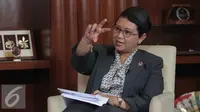 Menteri Luar Negri Retno L.P Marsudi saat wawancara khusus dengan tim Liputan6.com di Gedung kementerian Luar Negri, Jakarta,  Senin(12/10/2015). (Liputan6.com/Angga Yuniar)
